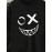 Mens Funny Smile Face Print Crew Neck Pullover Sweatshirts Winter