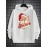 Mens Cute Christmas Santa Claus Print Long Sleeve Hoodies Winter